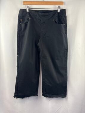 Women’s Belle Kim Gravel Size 16 Black Straight Leg Jeans